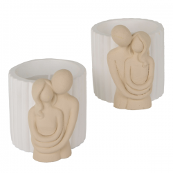 Bomboniere matrimonio porta candela Bacio 1